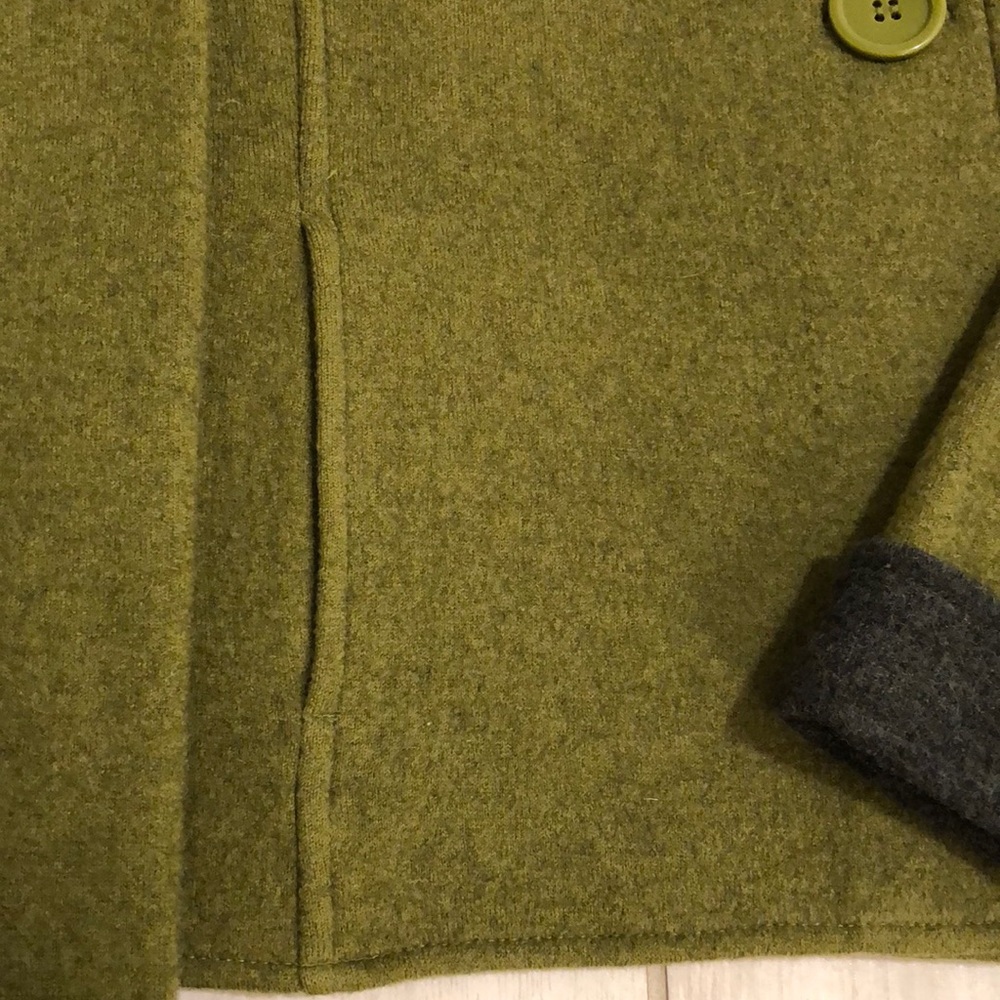 Nomadic Traders Wool Jacket Green Gray Small - image 4